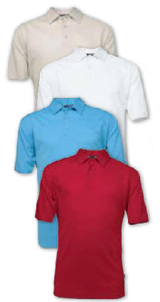 St ANDREWS Ensfarvet herre piqué