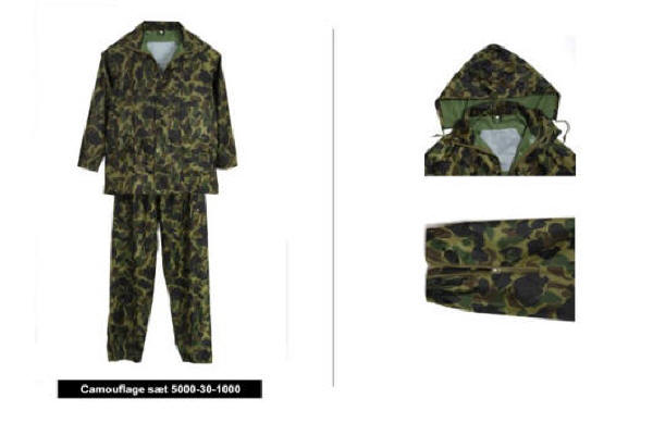 Camouflage s�t i rivefast Kiba-Flex kvalitet.