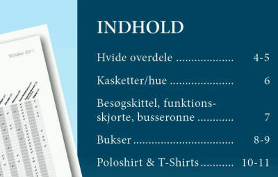Kentaur - New food collection - HACCP - Overdele - kasketter og huer - besgskitler, skjorte, busseronner, bukser og toppe - med broderi eller tryk efter behag
