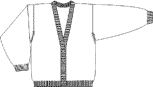 Cardigan m. knap