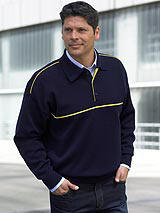 Pullover med polokrave