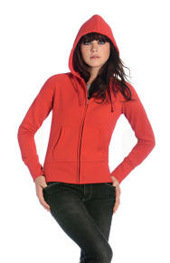 B&C Hooded Full Zip til piger. Dess.: 153263509 3509_a