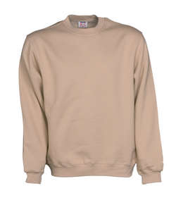 B&C Set In Rundhalset sweatshirt i superkvalitet, 80 % bomuld / 20 % polyester, let ruet bagside, lycra i ribber.