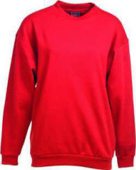 Basic Wear Sweatshirt Sweatshirt i 70 % bomuld/30 % polyester, 280 g/m2, let ruet bagside, lycra i ribber.