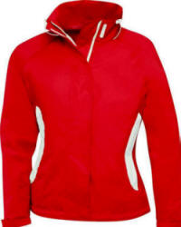 B&C Sparkling / Women - Smart taljeret damejakke i bl�d kraftig taslan nylon, tapede s�mme, meshfoer, skjult h�tte i kraven, velcrolukke ved �rmer, 2 stiklommer med lynl�s, justerbar elastiksn�re.