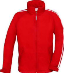 B&C Urban Game - Jakke i 100 % taffeta nylon med polyester for i b�restykke og meshfoer forneden, kontrast stribe p� �rme, gennemg�ende lynl�s, skjult h�tte i kraven, 2 yderlommer og 1 inderlomme, elastiksn�re.