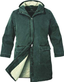 Stormtech WSX-1W Sailcoth - Smart canvasjakke til damer i forvasket kvalitet, let kviltet for, store lommer, lynl�s ved �rmer, 3⁄4 lang.