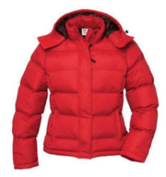 B&C Cocoon / Women - Soft-feel nylon, vandt�thed 1000 mm, polyester �dun� fyld, aftagelig h�tte, mange detaljer.