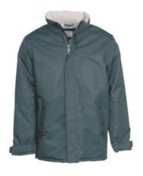 B&C Real / Men - Efter�rs-/vinterjakke i 100 % taslan med polyesterfoer, 2 frontlommer med lynl�s, 2 inderlommer til mobil og pung, skjult h�tte i kraven, velcro ved �rme.