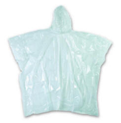 Regn poncho - RegnPoncho i klar transparent plast (ikke hvid).