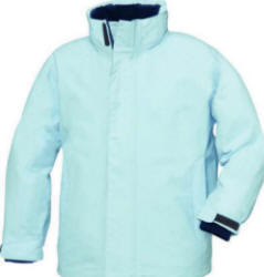 B&C Spray / Junior - B�rnejakke i taslan nylon med meshfoer, skjult h�tte i kraven, gennemg�ende lynl�s og vindlukke med velcro, velcro ved �rmer, 2 frontlommer med lynl�s, elastik sn�re forneden. Isat ekstra lynl�se og kan monteres med B&C Cloud fleece (dessin 4825) og bruges som 3-i-1 jakke.