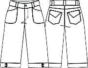 Dame piratjeans.