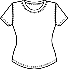 Lady t-shirt.