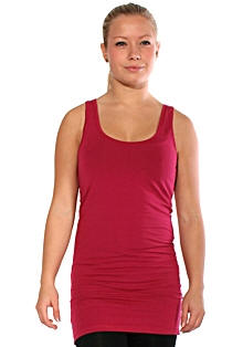 Lang Stretch t-shirt uden ærme.