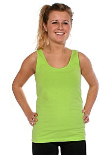 Stretch t-shirt uden ærmer.