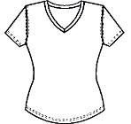 Stribet dame t-shirt.