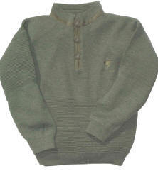 169511113 Pullover med Alcantara i nakken