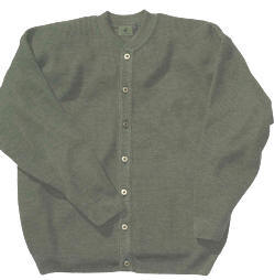 169531118 Cardigan med rund hals og knaplukning