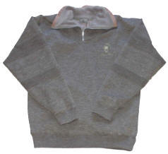 16951P4050340 Pullover i 100 % uld, "Zip closure"