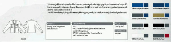 Jobby colour - arbejdsjakke