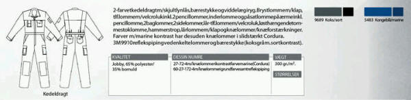 Jobby colour - arbejdskedeldragt