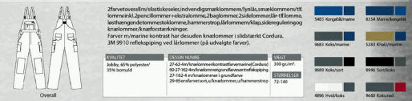 Jobby colour - arbejdsoverall