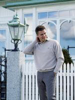 Unisex polo sweat. Lycra i alle rib.