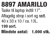 Taske til laptop indtil 17�.