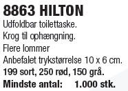 Udfoldbar toilettaske.