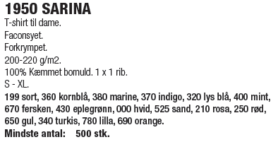 1950 SARINA