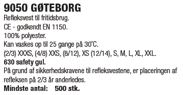 Refleksvest til fritidsbrug