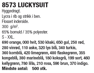 8573 LUCKYSUIT
