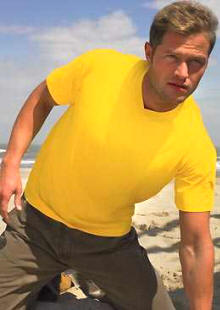 Hanes Classic Vee Neck Tee Shirt