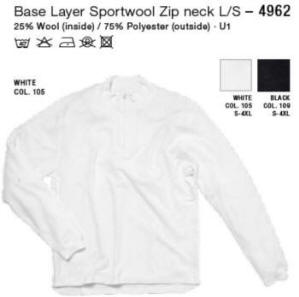 Base Layer Sportwool Zip neck L/S – 4962