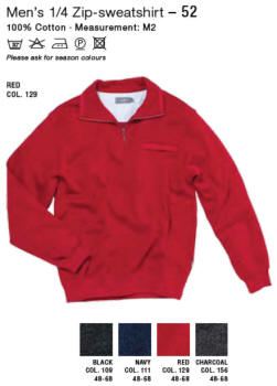 Men’s 1/4 Zip-sweatshirt – 52