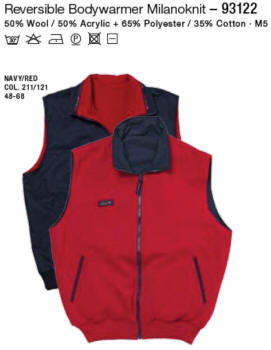 Reversible Bodywarmer Milanoknit – 93122