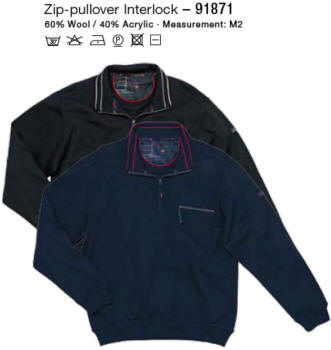 Zip-pullover Interlock – 91871