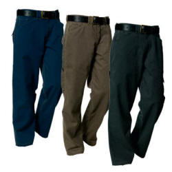 Servicebuks i "forvasket" denim look. 35% bomuld og 65% polyester