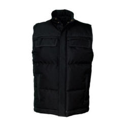 Vest i 65% polyester/35% bomuld. Foret med polyesterfyld