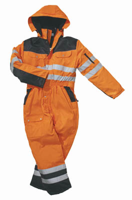 Model Hamar Timber Termokedeldragt i b�vernylon med reflekser efter EN 471. 
