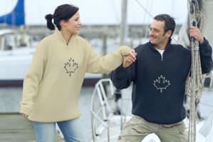 Model Arctic Striktr�je med vindfoer i 50 % uld og 50 % akryl fra Trans Canada.