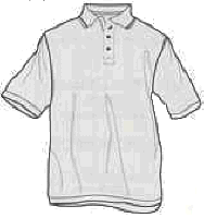 Polo t-shirt i Pencil stribet
