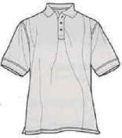 Polo t-shirt i to tonet oxford Piquet