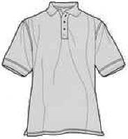 Polo t-shirt i Solid Interlock