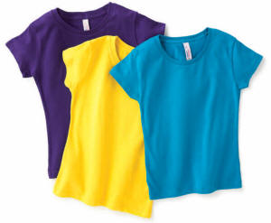 3362 AAATM Girls Sheer Jersey Short Sleeve Tee