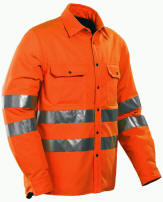 Dess.: 333655156-67-3100 Quiltforet arbejdsskjorte, kl. 3, trykknapper, brystlommer