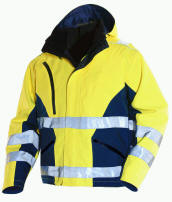 Dess.: 333851263-41-2167 Fluorescerende Jobman skaljakke, kl. 3, vandtæt