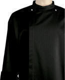 SANTINO BLACK 216 65 % PL / 35 % CO SATIN STRIPE 