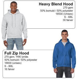 390 Gildan - fritidstøj i særklasse - Heavy blend hood - Full zip hood 13