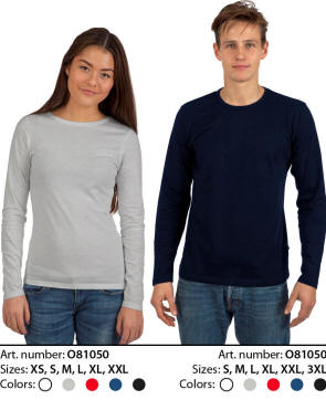 Neutral® Longsleeve i Navy, Sp. Grey og rød